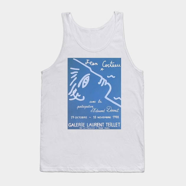 Jean Cocteau Exhibition Poster Tank Top by notalizard